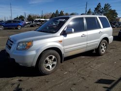 Salvage cars for sale at Denver, CO auction: 2006 Honda Pilot EX