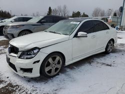 Mercedes-Benz salvage cars for sale: 2012 Mercedes-Benz C 300 4matic