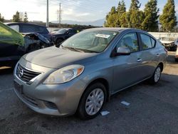 Salvage cars for sale from Copart Rancho Cucamonga, CA: 2012 Nissan Versa S