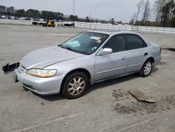 Carros salvage a la venta en subasta: 2002 Honda Accord SE