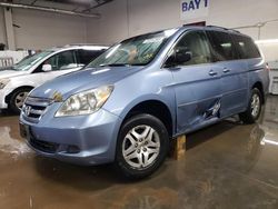 Salvage cars for sale at Elgin, IL auction: 2007 Honda Odyssey EX