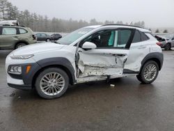 Salvage cars for sale at Windham, ME auction: 2018 Hyundai Kona SEL