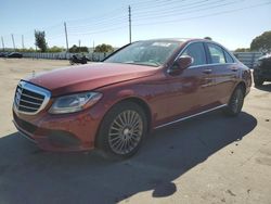 Salvage cars for sale at Miami, FL auction: 2016 Mercedes-Benz C 300 4matic