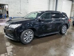 Salvage cars for sale at Ham Lake, MN auction: 2016 Acura MDX Technology