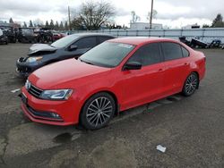 Salvage cars for sale at Woodburn, OR auction: 2016 Volkswagen Jetta Sport