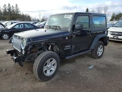 Jeep salvage cars for sale: 2017 Jeep Wrangler Sport