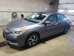 Salvage cars for sale at Blaine, MN auction: 2017 Honda Accord LX