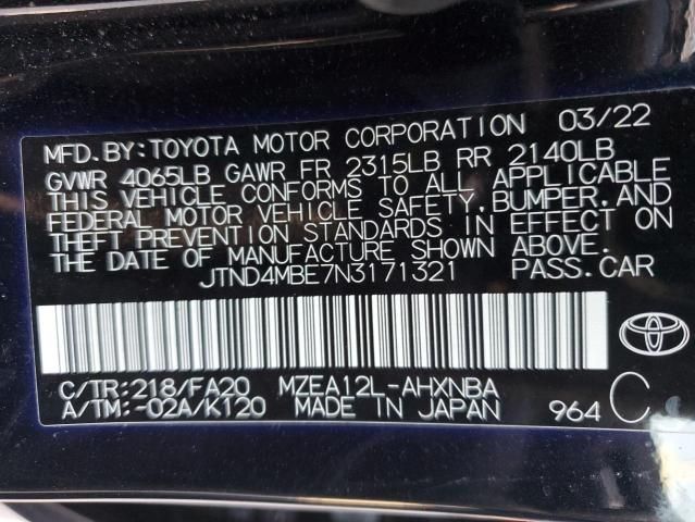 2022 Toyota Corolla SE