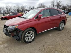 Salvage cars for sale at Baltimore, MD auction: 2010 Lexus RX 450H