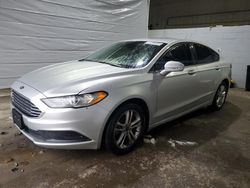 Salvage cars for sale at Candia, NH auction: 2018 Ford Fusion SE