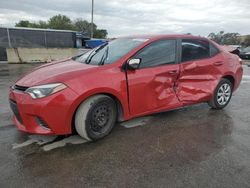 Toyota salvage cars for sale: 2016 Toyota Corolla L