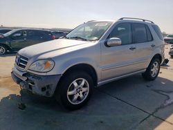 Salvage cars for sale at Grand Prairie, TX auction: 2002 Mercedes-Benz ML 500