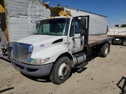 Salvage trucks for sale at Sun Valley, CA auction: 2013 International 4300 Flat BED Truck