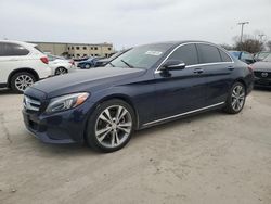 Salvage cars for sale at Wilmer, TX auction: 2015 Mercedes-Benz C300