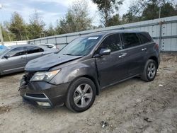 Salvage cars for sale from Copart Midway, FL: 2010 Acura MDX