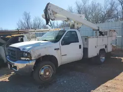 Salvage trucks for sale at Oklahoma City, OK auction: 2002 Ford F550 Super Duty