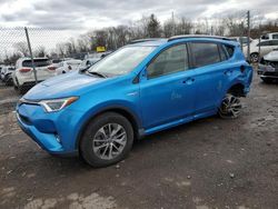 Toyota salvage cars for sale: 2018 Toyota Rav4 HV LE