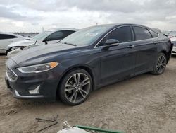 Salvage cars for sale at Houston, TX auction: 2020 Ford Fusion Titanium