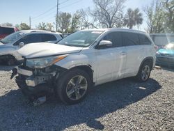 Salvage cars for sale at Riverview, FL auction: 2016 Toyota Highlander Limited