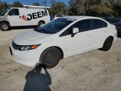 Salvage cars for sale at Ocala, FL auction: 2012 Honda Civic LX