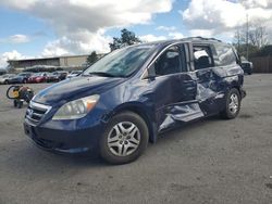 Salvage cars for sale at San Martin, CA auction: 2007 Honda Odyssey EX