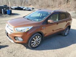 Salvage cars for sale at Marlboro, NY auction: 2017 Ford Escape Titanium