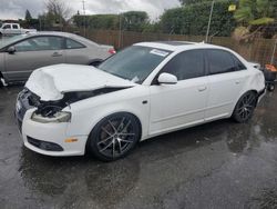 Salvage cars for sale at San Martin, CA auction: 2008 Audi A4 2.0T Quattro