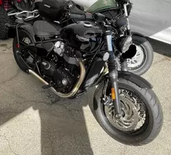 Salvage cars for sale from Copart Rancho Cucamonga, CA: 2023 Triumph Bonneville Bobber