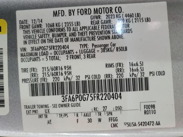 2015 Ford Fusion S