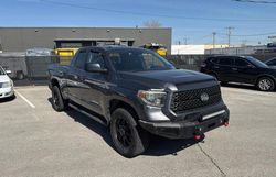 Salvage cars for sale at Kansas City, KS auction: 2018 Toyota Tundra Double Cab SR