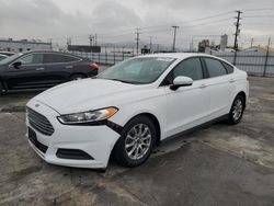 Salvage cars for sale at Sun Valley, CA auction: 2015 Ford Fusion S