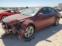 Salvage cars for sale at San Antonio, TX auction: 2015 Chevrolet Cruze LTZ