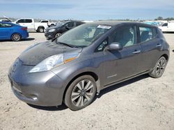 Salvage cars for sale at Houston, TX auction: 2016 Nissan Leaf SV