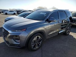 Salvage cars for sale at North Las Vegas, NV auction: 2019 Hyundai Santa FE Limited