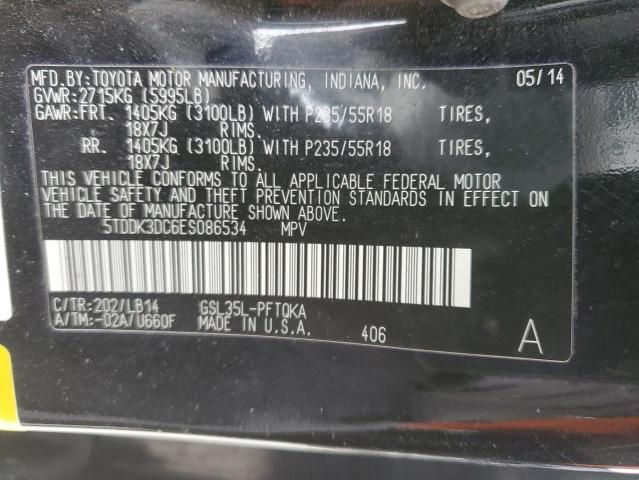 2014 Toyota Sienna XLE