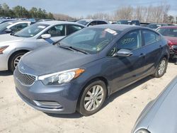 Salvage cars for sale at Fredericksburg, VA auction: 2014 KIA Forte LX