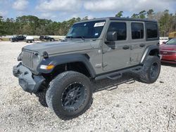 Salvage cars for sale at Houston, TX auction: 2019 Jeep Wrangler Unlimited Sport