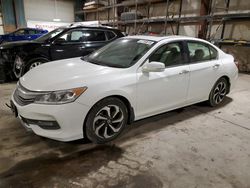 Salvage cars for sale at Eldridge, IA auction: 2017 Honda Accord EXL