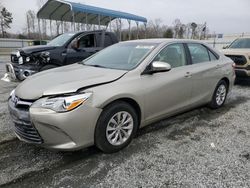 Salvage cars for sale at Spartanburg, SC auction: 2016 Toyota Camry LE