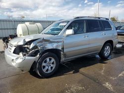 Salvage cars for sale at Littleton, CO auction: 2002 Toyota Highlander Limited