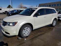 Salvage cars for sale at Littleton, CO auction: 2013 Dodge Journey SE