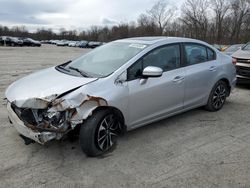 Salvage cars for sale at Ellwood City, PA auction: 2015 Honda Civic EX