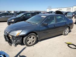 Salvage cars for sale at Kansas City, KS auction: 2007 Honda Accord EX