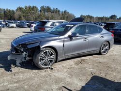 Salvage cars for sale at Mendon, MA auction: 2014 Infiniti Q50 Base