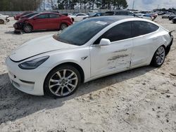 Salvage cars for sale at Loganville, GA auction: 2020 Tesla Model 3