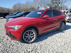 Salvage cars for sale at North Billerica, MA auction: 2018 Alfa Romeo Stelvio TI Sport