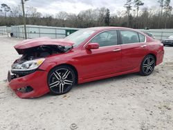 Salvage cars for sale at Augusta, GA auction: 2017 Honda Accord Sport