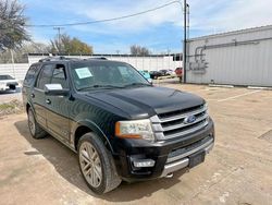 Salvage cars for sale at Grand Prairie, TX auction: 2015 Ford Expedition Platinum