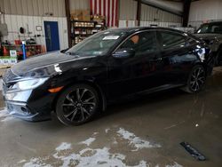 Salvage cars for sale at West Mifflin, PA auction: 2019 Honda Civic Sport