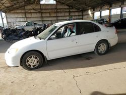 Salvage cars for sale at Phoenix, AZ auction: 2002 Honda Civic LX